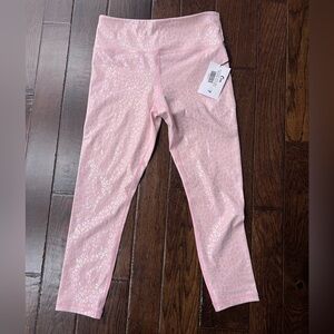 Zyia Active Pink Leopard Leggings 7/8 length size 8/10